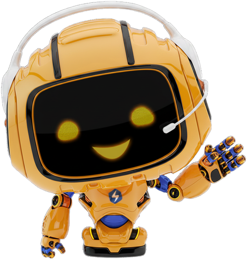 Bob the BotBuilder wearing a support headset
